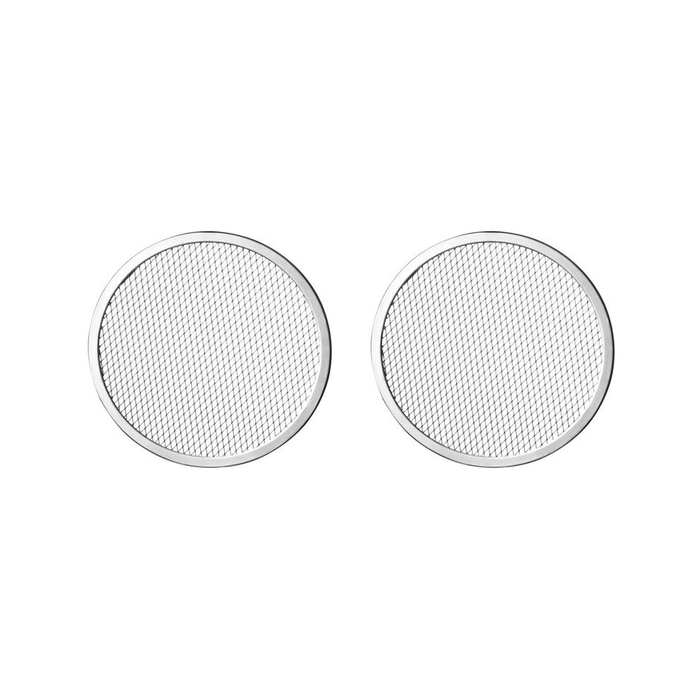 Semoic 2Pcs 13Inch Aluminum Seamless Rim Pizza Baking Screen - Perfect Crisp, Enhanced Airflow