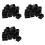 60 Pcs Plastic Rectangular End Cap 30mm X 20mm Threaded Pipe Tube Insert Rubber Feet 1
