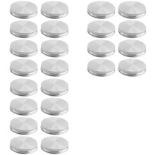 24 Coperchi del Barattolo 'Acciaio Inossidabile Dei Pc Copertura Della Prova Sigillata Sigillata 6Mm con Le Guarnizioni del Silicone