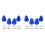 8Sets Car Silicone Constant Speed Dust Cover Universal  Round Clamp Track Connector Kit CV Boot Replacement 1
