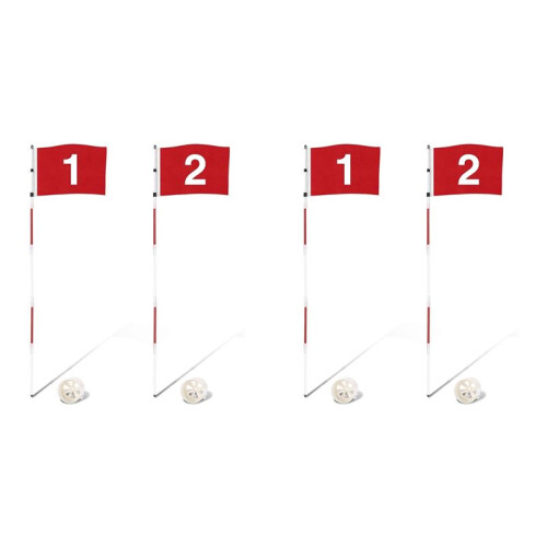 4X  Flagstick  Flag  Putting Flag for Backyard Practice Putting Green 1