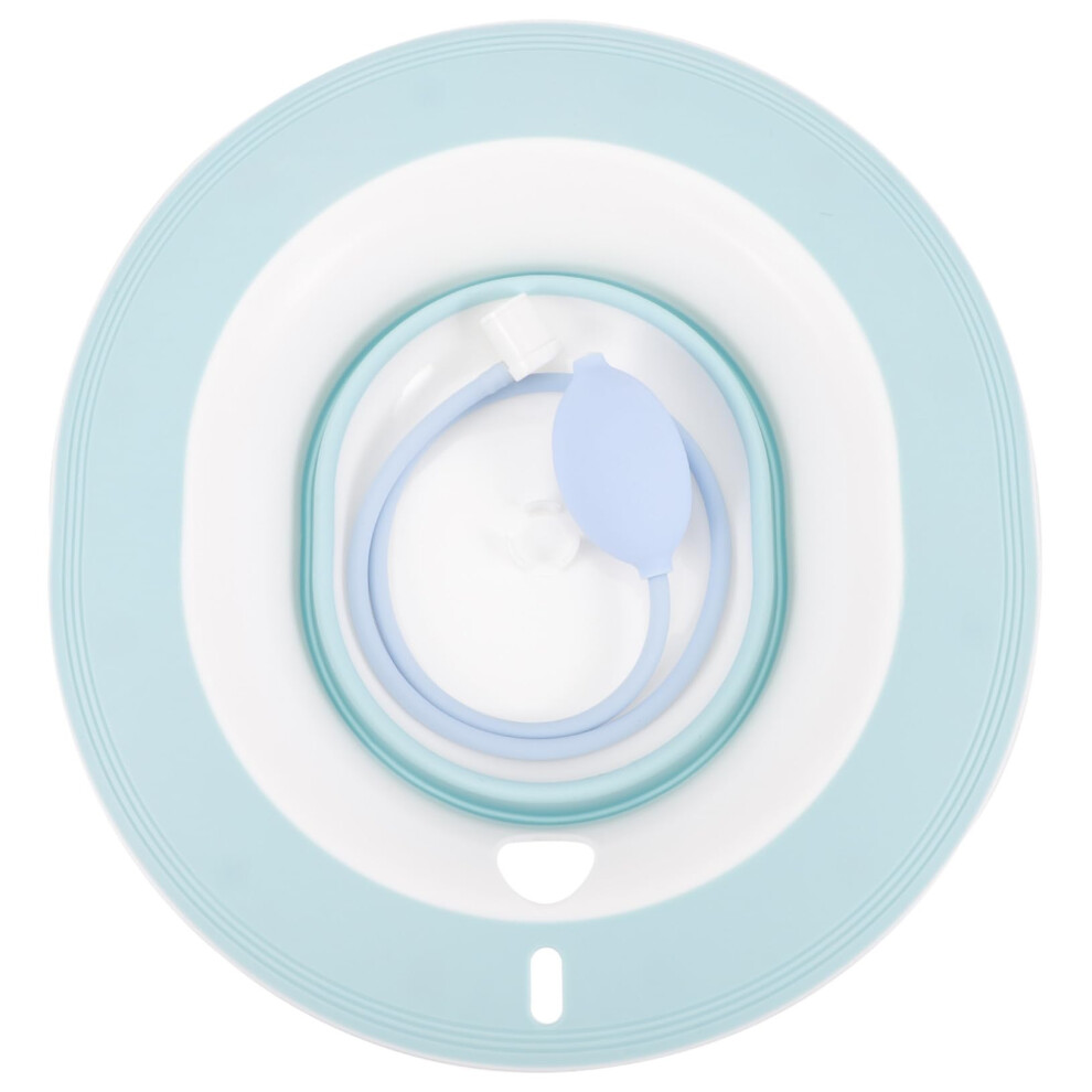 Folding Sitz Bath Basin with Hose for Hemorrhoid and Postpartum Care Ergonomic Curved Seat