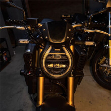 Pare-Brise Sport pour Moto pour CB650R CB 650 R 2024-2025, Déflecteur de Vent Avant avec Support, Carénage D'Air.