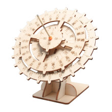 Modelo científico de madera con vástago con esfera solar mecánica para niños aprendiendo y jugando creativo