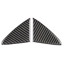 2Pcs Carbon Fiber Front Grille Grill Cover Trim for 3 Axela 2014 2015 2016 Car Front Grille Trim Strips Cover