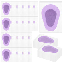 100 Pcs Eye Patches for Adults Adhesive Blackout 3.3 x 2.3 Inch Disposable Light Purple