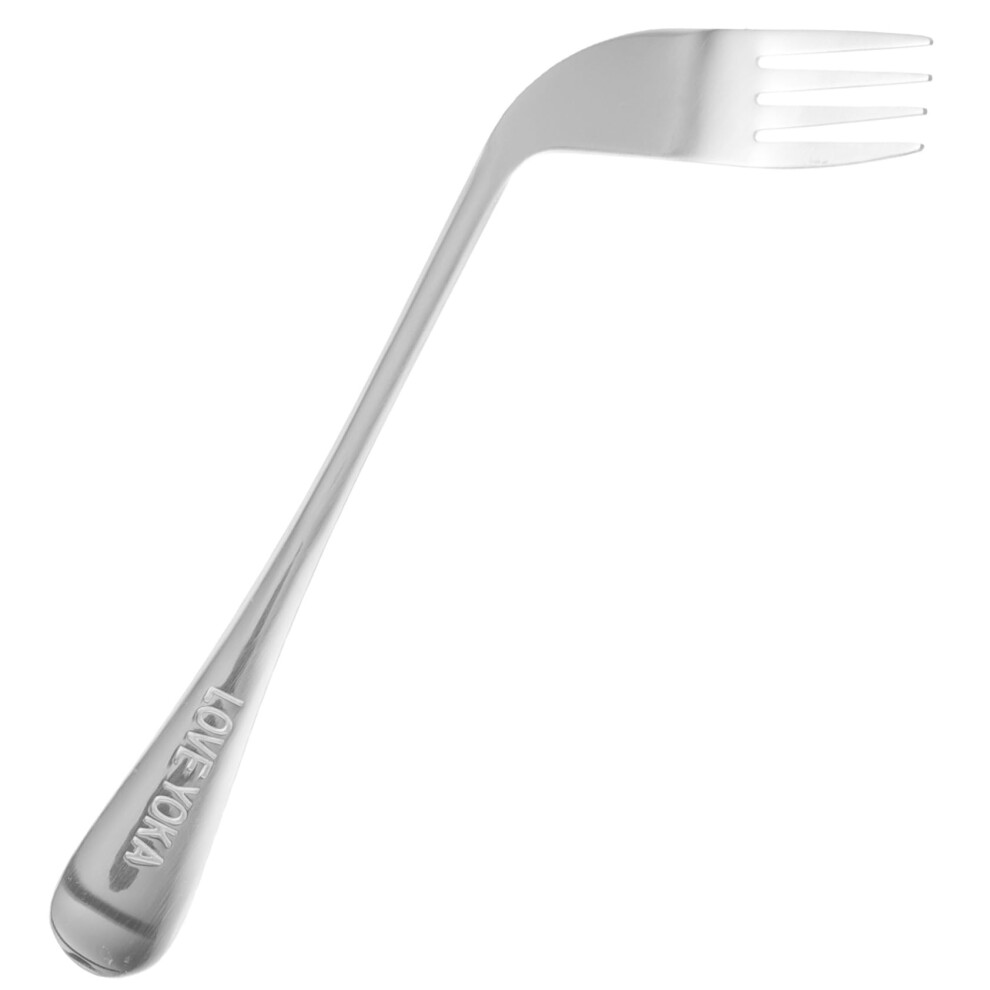 Adaptive Eating Utensil Arthritis Fork with Ergonomic Angled Design for Elderly Independent Feeding