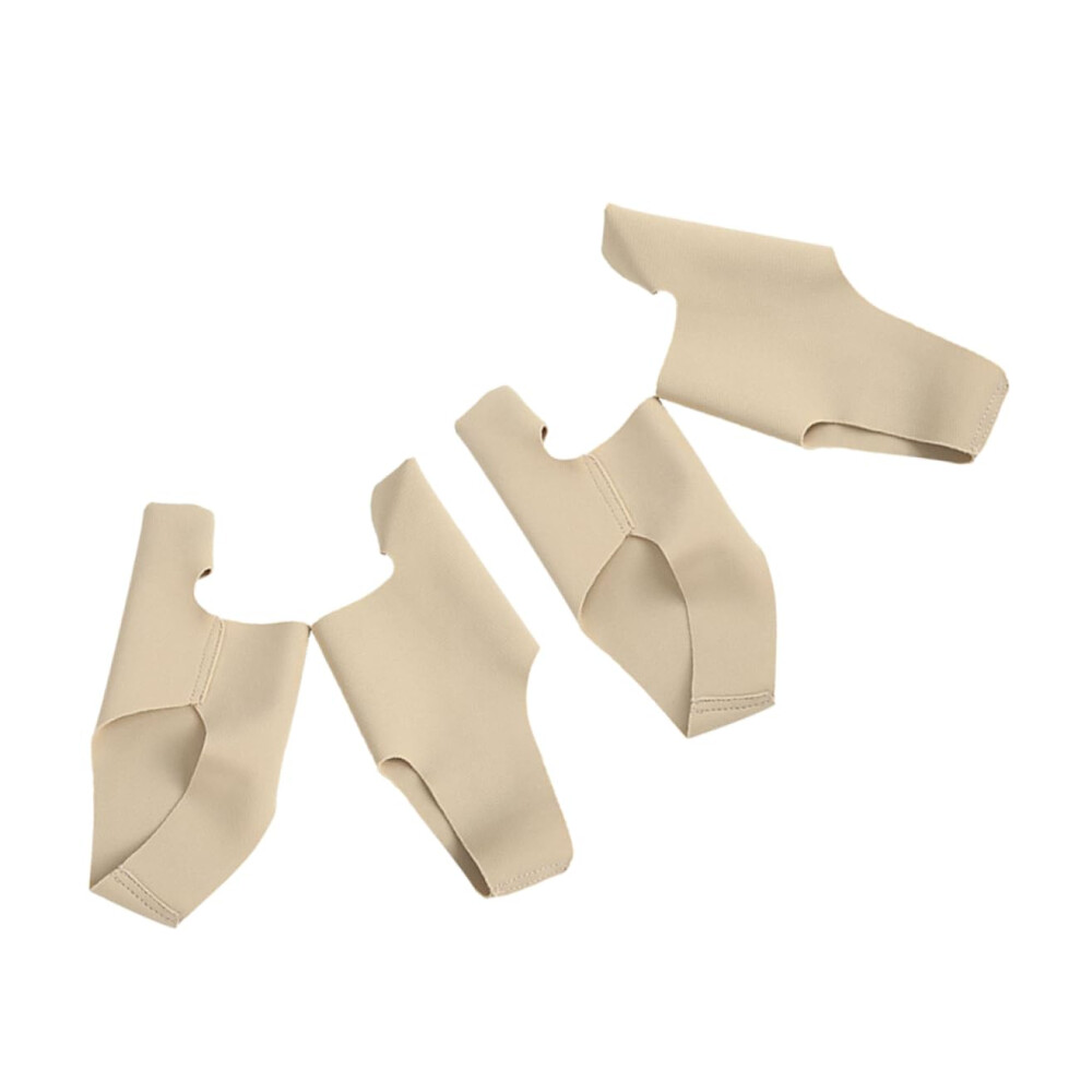 Bunion Corrector Toe Separator Sleeves with Soft Elastic Alignment Support for AllDay Relief 2 Pairs