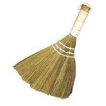 Desk Cleaning Brush Natural Straw Mini Whisk Broom Compact Handheld Crumb Sweeper for Desk