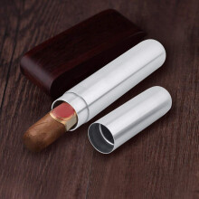 Stainless Steel Cigar Travel Case with Precise Tube Fit for Gauge 49 50 and Elegant Polished Finish
