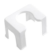 Kids Toilet Stool for Bathroom with NonSlip Base, Stable Step Support, Easy Clean, White