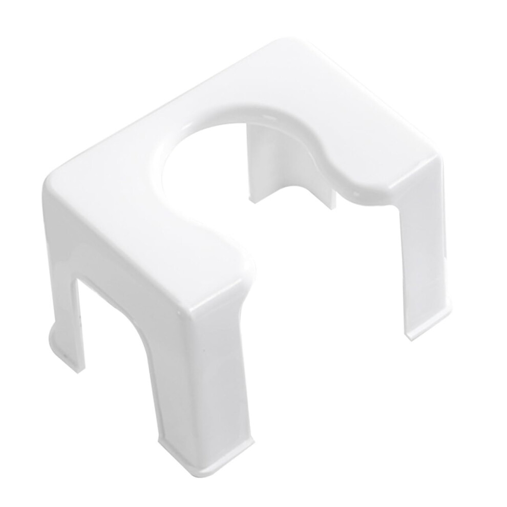 Kids Toilet Stool For Bathroom With Nonslip Base, Stable Step Support, Easy Clean, White