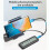 3X SHuoLe M. 2 NVME/NGFF Dual Protocol SSD Enclosure with Display Screen Health Detection Type-C 3.2 10Gbps 4