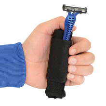 Adaptive Utensil Holder with Adjustable Comfort Cuff for Weak Grip Eating Assistance, 6.3 Inches