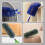 Fan Cleaner Brush with Bendable Design, Reusable Microfiber Blind Dusting, Grey Blue Long Handle 3