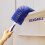 Fan Cleaner Brush with Bendable Design, Reusable Microfiber Blind Dusting, Grey Blue Long Handle 4