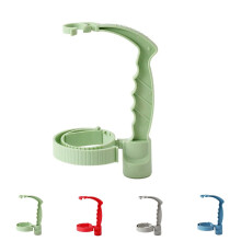 Adjustable Beverage Bottle Pouring Handle Holder Green Ergonomic Oil Pot Rack for Kitchen