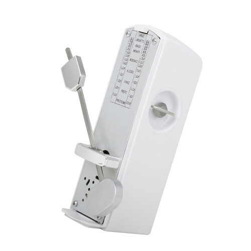 Mechanical Metronome Guitar Violin Musical Instrument-White