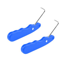 Durability Stainless Steel Plastic Skate Lace Tightener-Blue