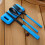 (Blue) Kids Travel Dinnerware Set - Fork, Chopsticks 1