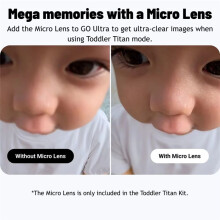 For GO Ultra Toddler Titan Hat Clip Frame Mount with Micro-Lens Kit for Insta 360 GO Ultra