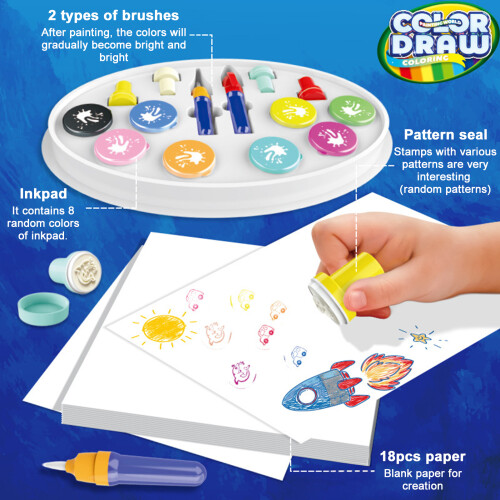 (32pcs) Magic Doodle Set with Invisible Ink for Kids 4-6