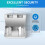Recessed Power Outlet with USB and Ethernet, Hidden LowProfile Desk Socket Kit, Silver 4