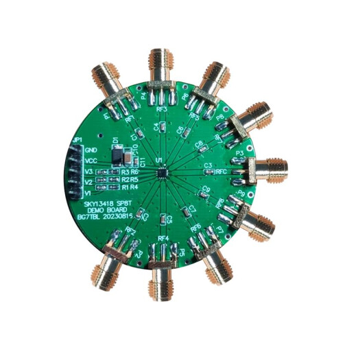 50KHz- 6GHz SP8T RF  Module 8 Select 1 RF Antenna  Single-Pole Eight-Throw Microwave RF SP8T 1