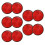 10Pcs Round Red Reflector Universal for Motorcycle ATV 5.6 x 0.8cm 1