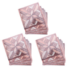 60Pcs Wood Grain Pattern Tile Sticker Self Adhesive Tiles Art Diagonal 3D Floor Sticker for Bathroom Kitchen Decor