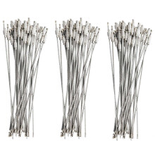 90Pcs Edelstahlschraube Sicherungsdraht Schluesselanhaenger Cable Schluesselanhaenger Aussen Zubehoer