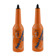 2X Flair Bartender Bartending Practice Bar Pub Bottle Wine Cocktail Shaker - Orange
