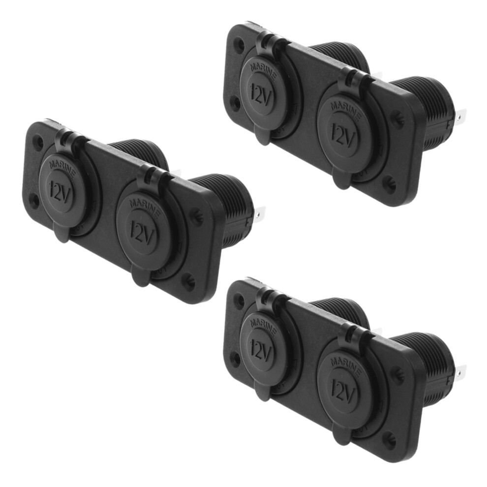 3X Car Auto Engine 2 Trade Cigarette Lighter Socket Adapter 12V / 24V Waterproof 4712982073748