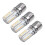 3X E17 Socket 5W 64 LED Lamp Bulb 3014 SMD Light Warm White AC 110V-220V 1