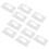 10X Vertical Hard Plastic Badge Holder Double Card ID Multi Transparent 10X6cm 1