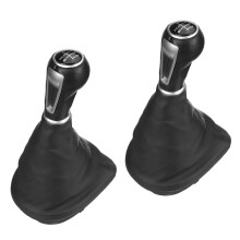 2X 5 Gang Auto LEDer Ausrüstung Schalten Knauf Rahmen Schalten Hebel  Manschette Abdeckung für SSeat Leon II / Toledo III Altea XL