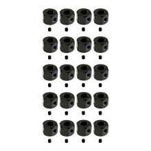20PCS 5mm to 12mm Metal Combiner Wheel Hub Hex Adapter for WPL D12 C14 C24 B14 B16 MN D90 D91 RC Car Upgrade Parts,Black