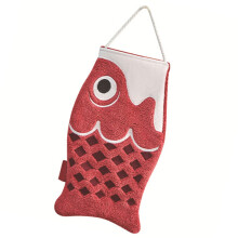 Red Hand Towels for Bathroom and Kitchen with Japanese Carp Design, Soft Quick Dry Absorbent