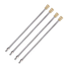 Pressure Washer Extension Rod, 17-Inch Stainless Steel 1/4 Inch Quick-Connect Electric Washer Nozzle, 4 Pieces