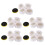 25Pcs Polisher / Buffer Kit Soft Wool Bonnet Pad White: 4 Pouces 1