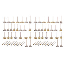 72 Pcs Copper Wire Polishing Wheel Brush Drum Full Set for  Rotary Tool Hot