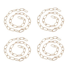 4X 1M Heavy Duty Chain for Vintage Chandelier Hanging Lamp,French Gold