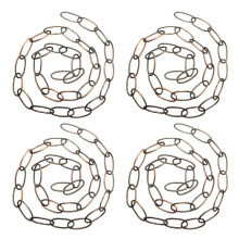 4X 1M Heavy Duty Chain for Vintage Chandelier Hanging Lamp,Red Bronze
