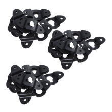 30PZ Piastra di Supporto per Diffusore A Muro per Altoparlanti Audio Nera Lunga 4,8 cm