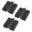 3X Hinge for Barrier,  Bearing, Plastic, Robust, 40 x 40 mm 1
