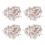 80 Pcs Plastic Heavy Wall Picture Frame Hooks Hangers 3-Pin Small White 2