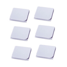 Windproof Shower Curtain Clips White SelfAdhesive Holders Bathroom AntiSpill Drape Guards 6pcs