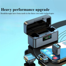 1-to-2 Lavalier Mic Type-C Interface + for Interface Adapter for Live Streaming Mobile Phone BT Noise Cancelling