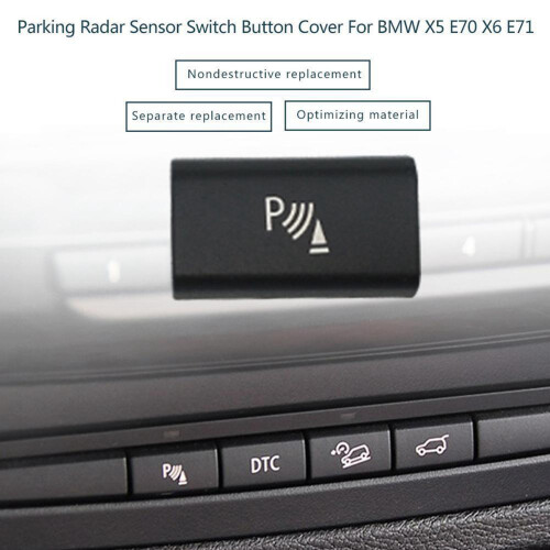 2X Parking  Sensor  Button Cover for  X5 E70 2006-13 X6 E71 2008-14 2