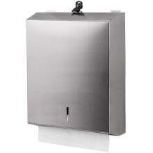 Wall Mounted Paper Towel Dispenser Stainless Steel Touchless with Lock for Commercial Restrooms